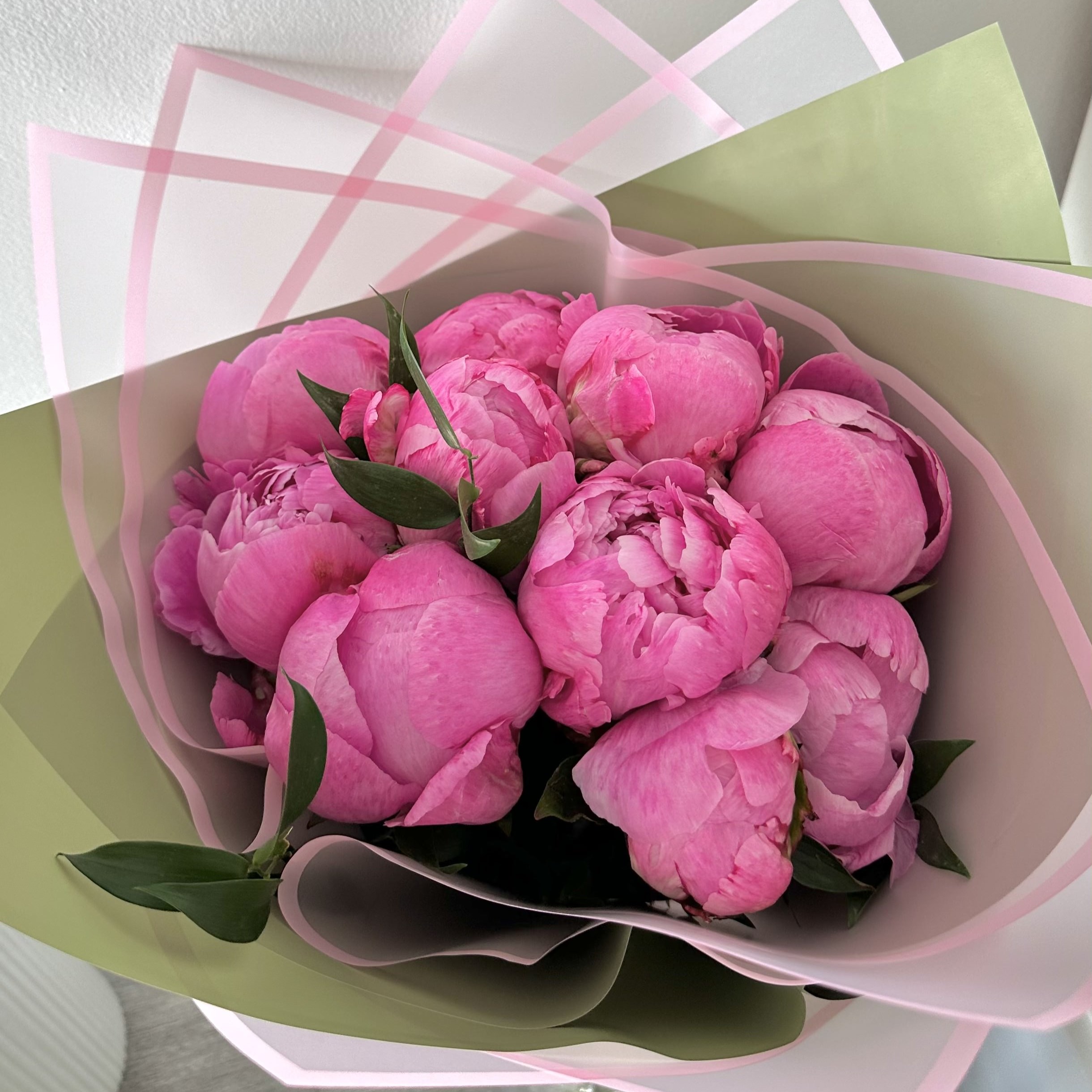 Bouquet "10 Pink Peonies"